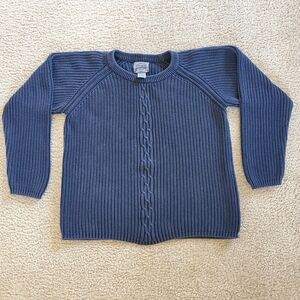NAVY Cotton Sweater. Looks GREAT with Jeans